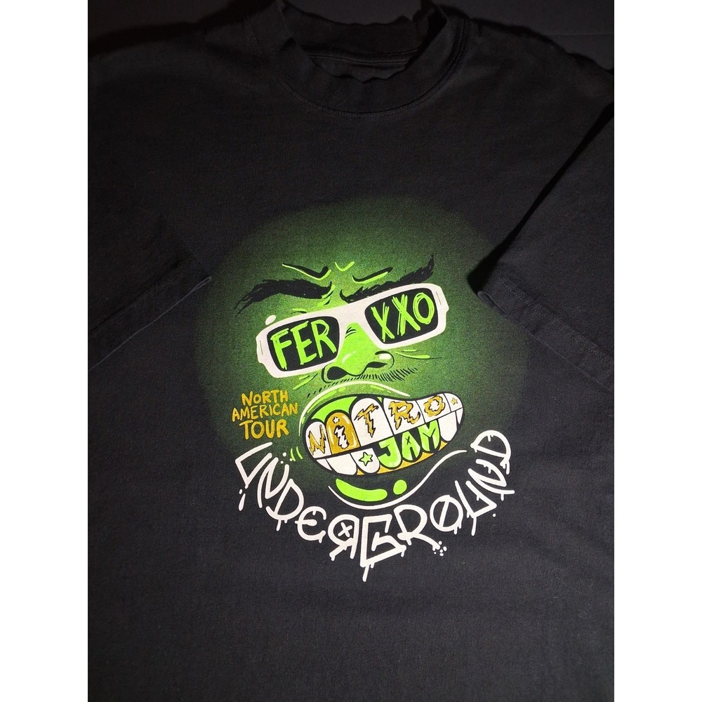 Feid Shirt Men Medium Black Ferxxo Underground Tour Merch Reggaeton Concert Tee